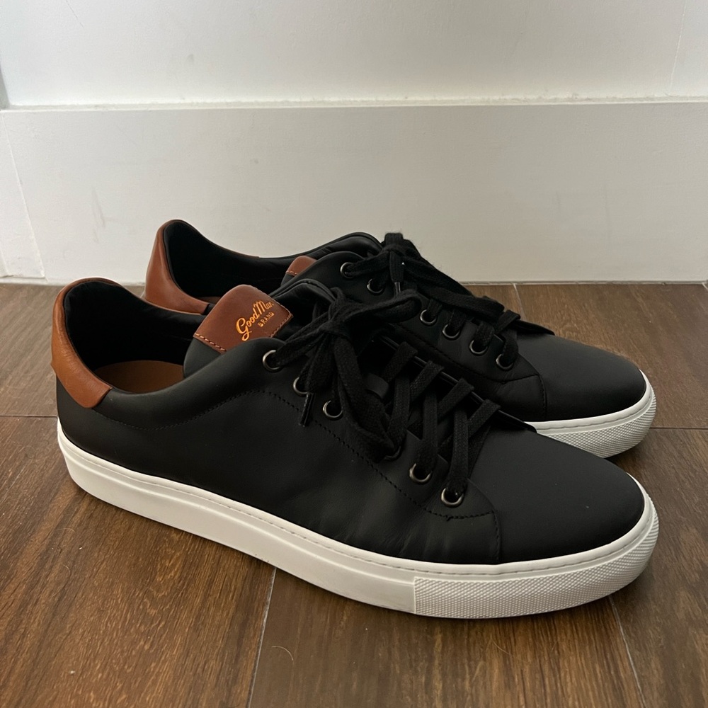 Good Man Brand Black Leather Casual Shoes